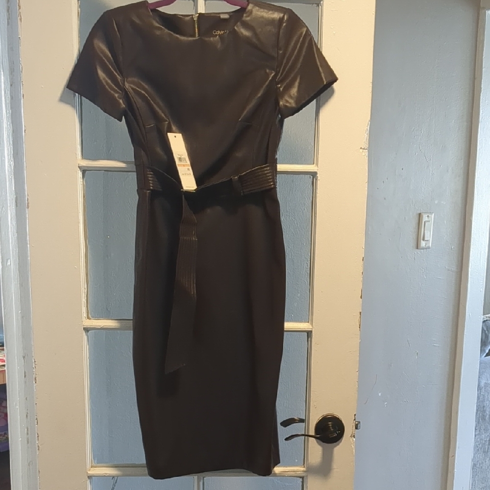 Calvin Klein Black Midi Dress